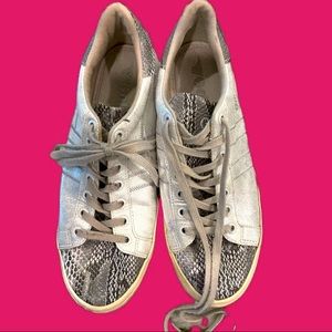 Gola Sneakers silver and snakeskin sz 8.5